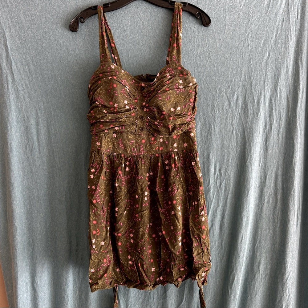 Mossy Green Summer Dress